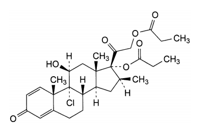 Inhalateur de dipropionate de b&eacute;clom&eacute;tasone 100mcg 分子式